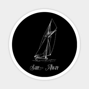 Sailing Boat to Sail Away Magnet